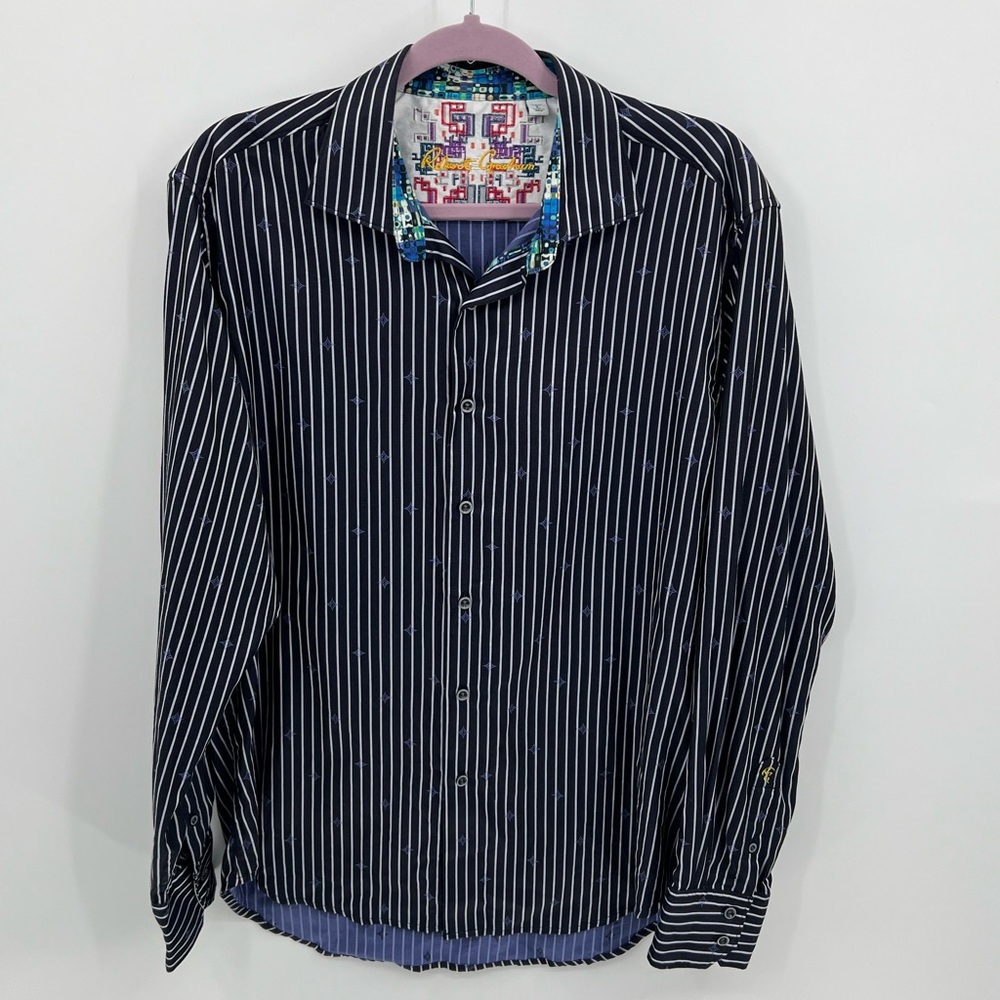 Robert Graham striped button down shirt